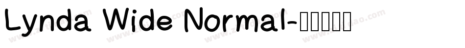 Lynda Wide Normal字体转换